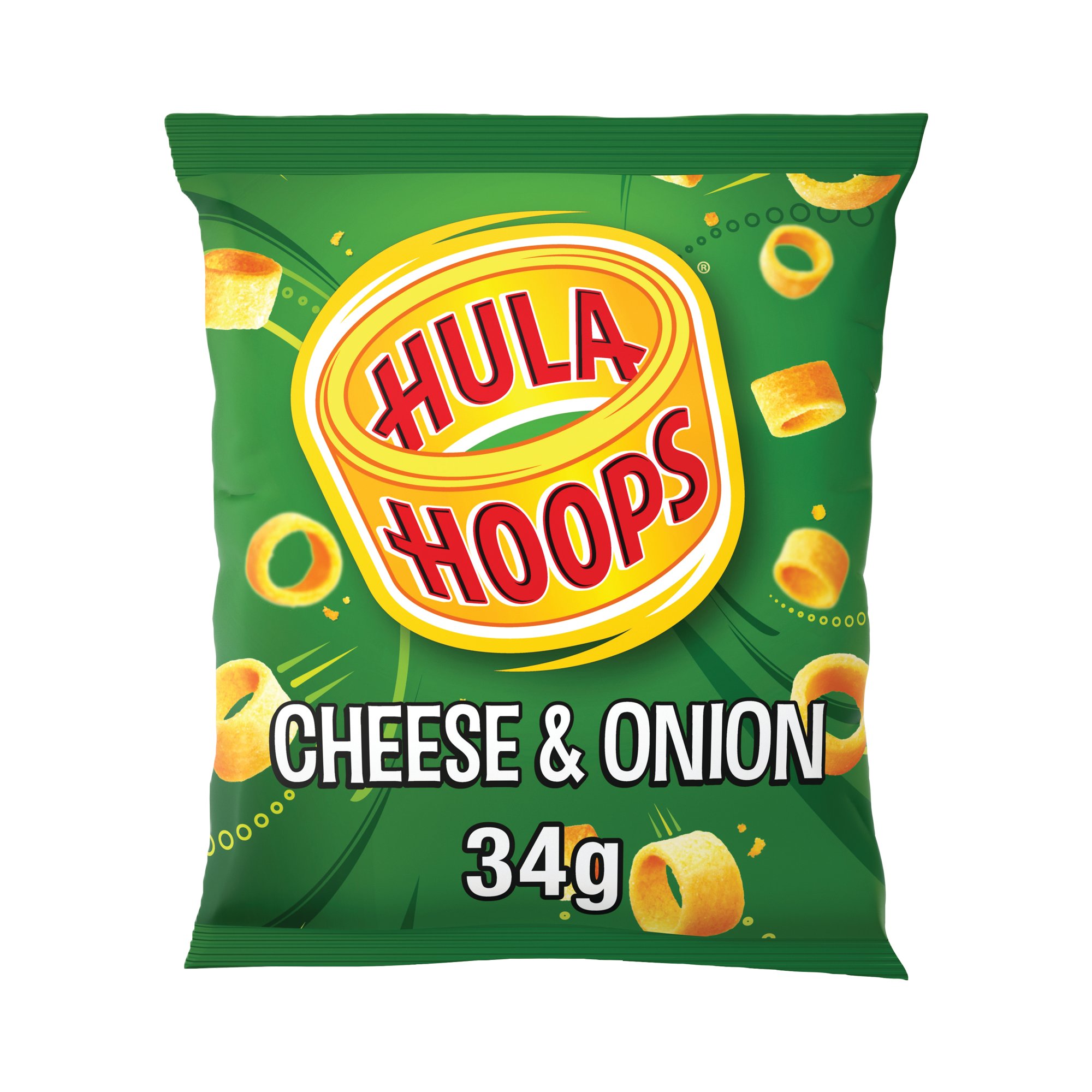 HULA HOOPS CHEESE AND ONION 34G PK32
