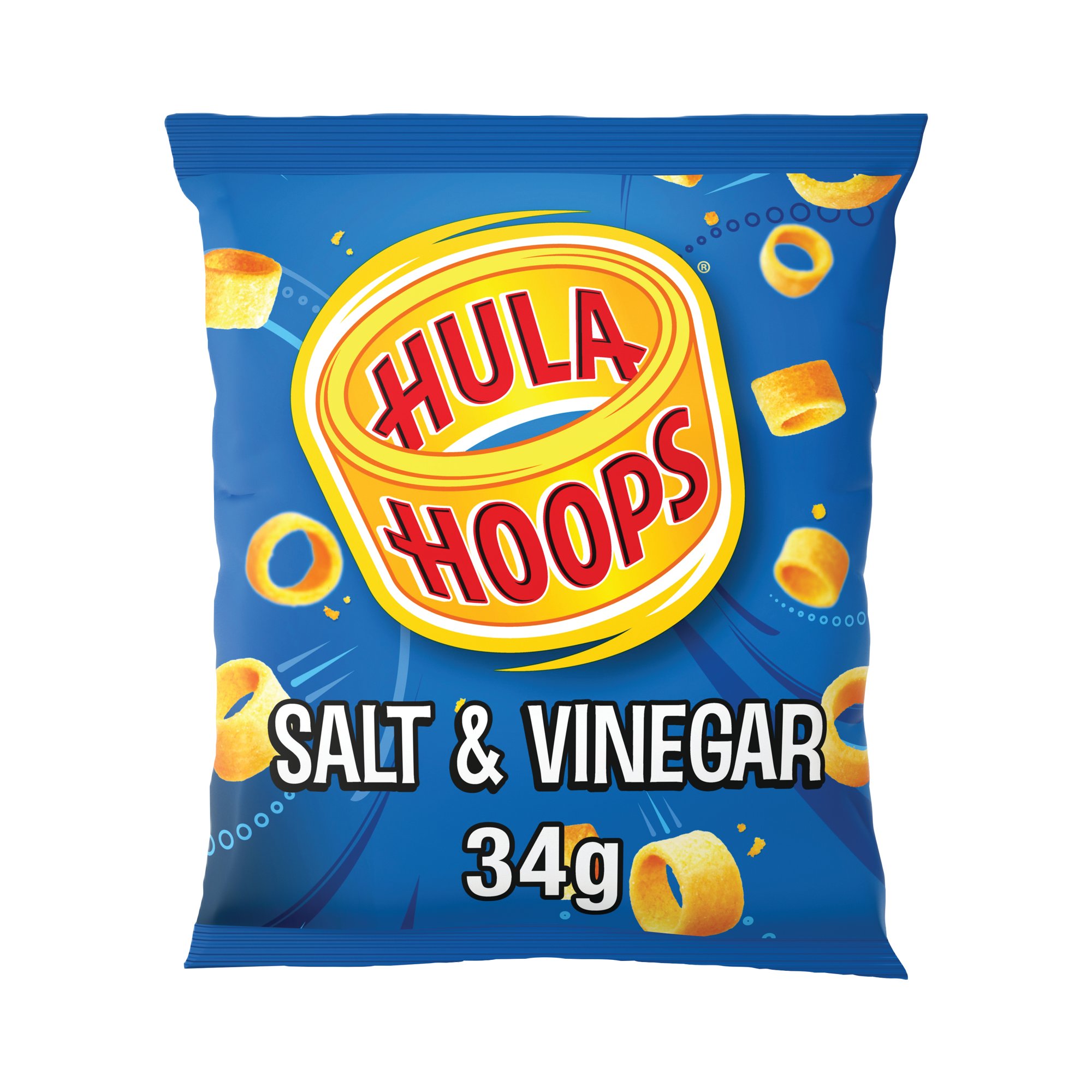 HULA HOOPS SALT AND VINEGAR 34G PK32