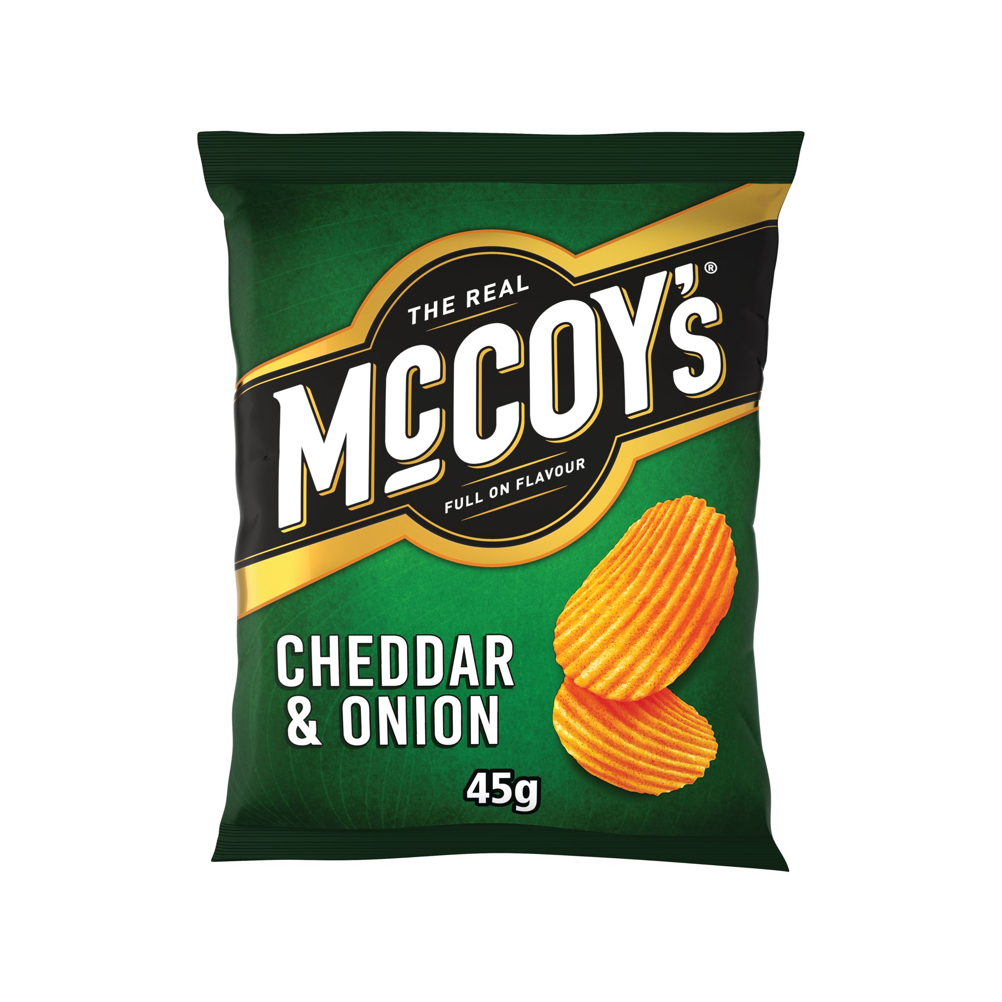 MCCOYS CHEDDAR/ONION CRISPS 45G PK36