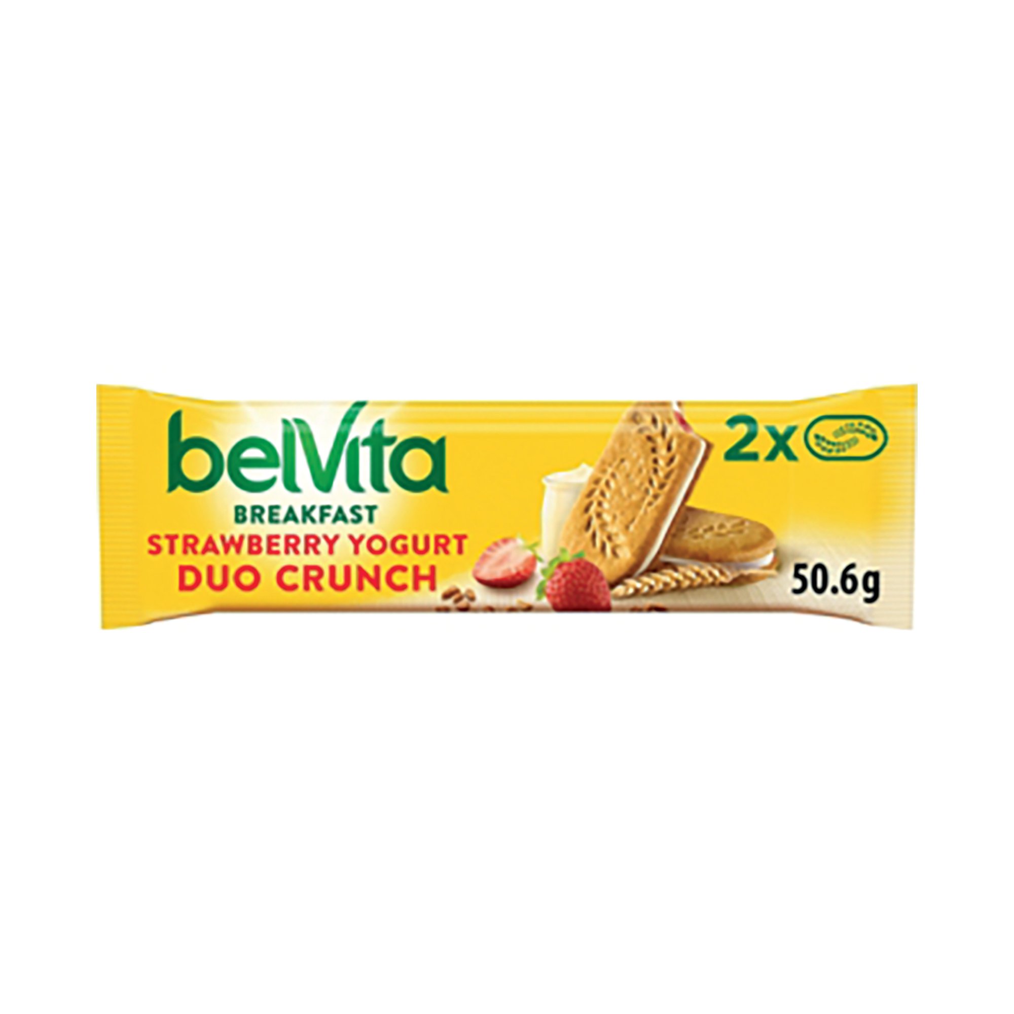 BELVITA STRAWB DUO BARS 50.6G PK18
