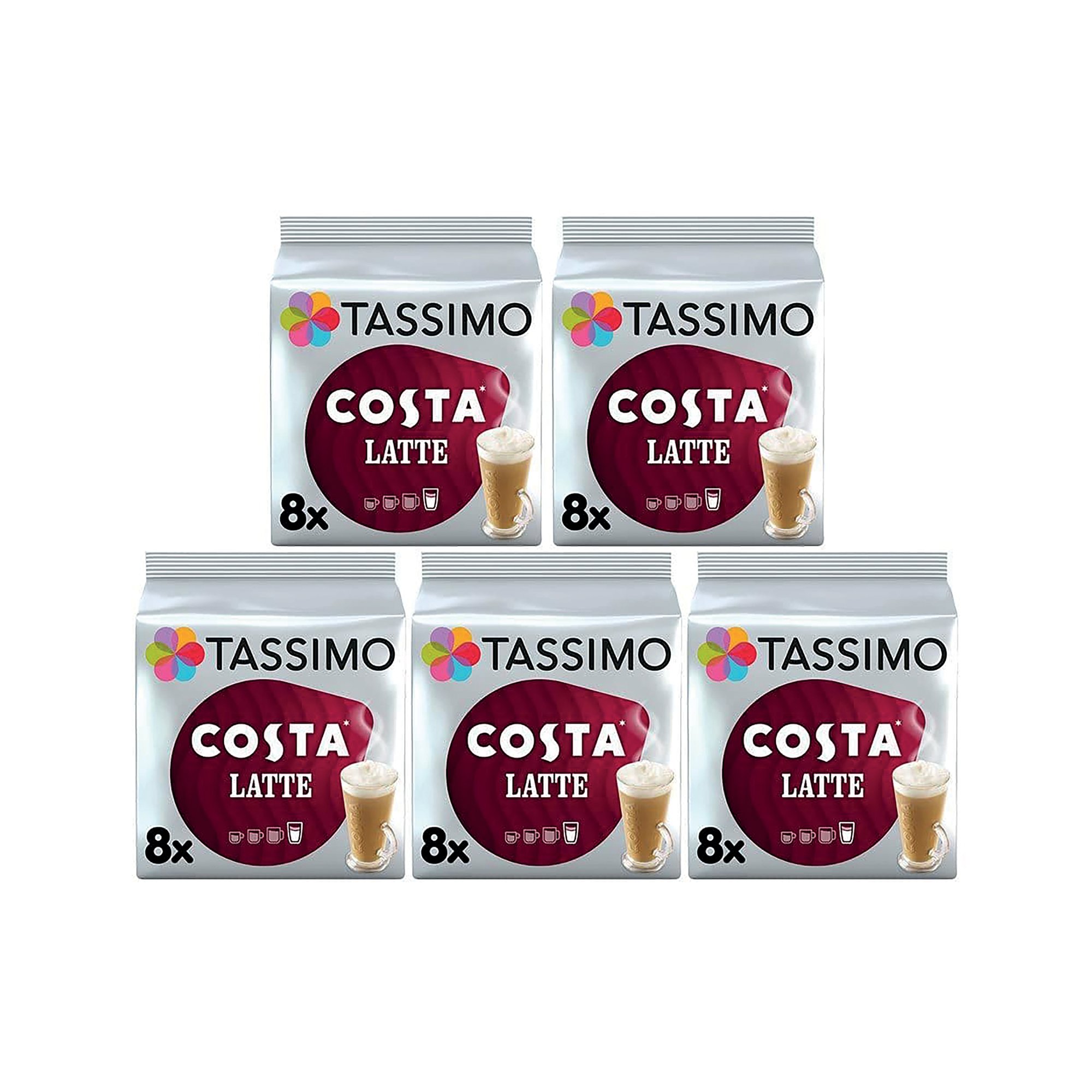 TASSIMO COSTA LATTE 16X5 PODS PK80