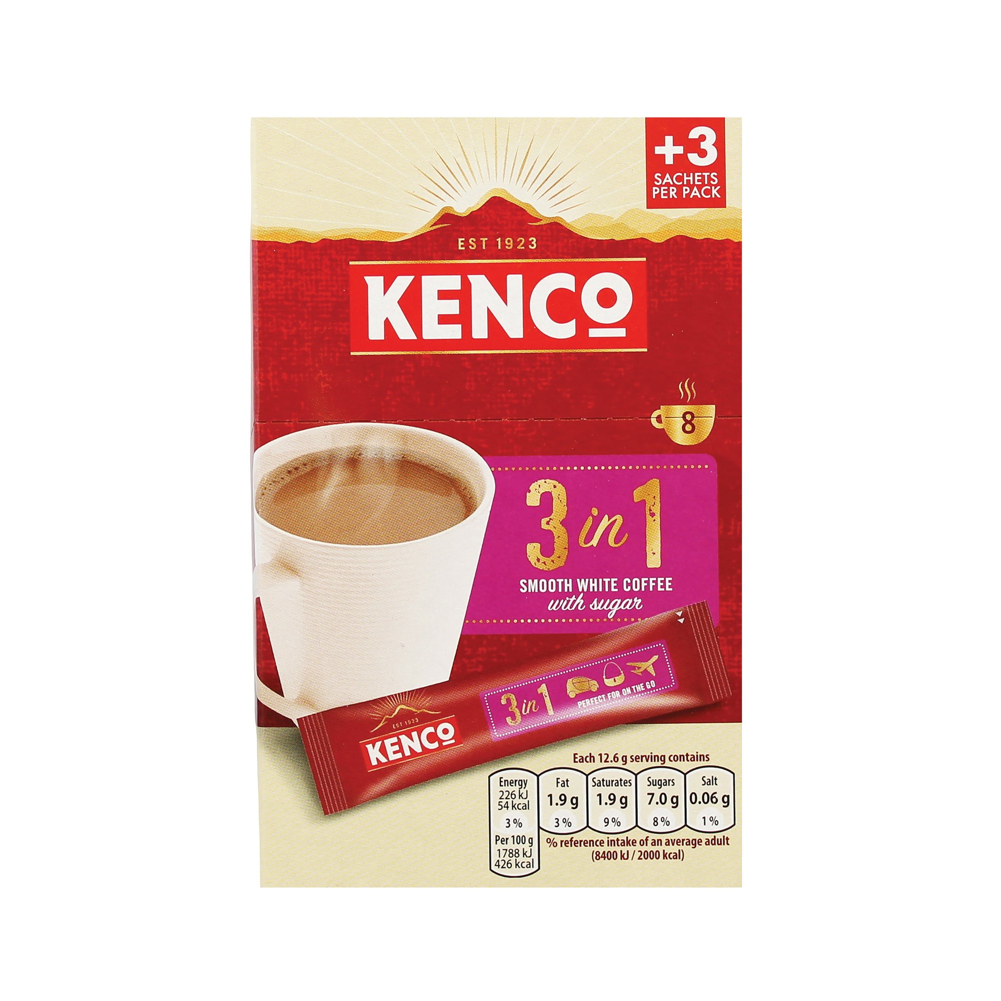 KENCO 12.6G 3IN1 SACHETS P8