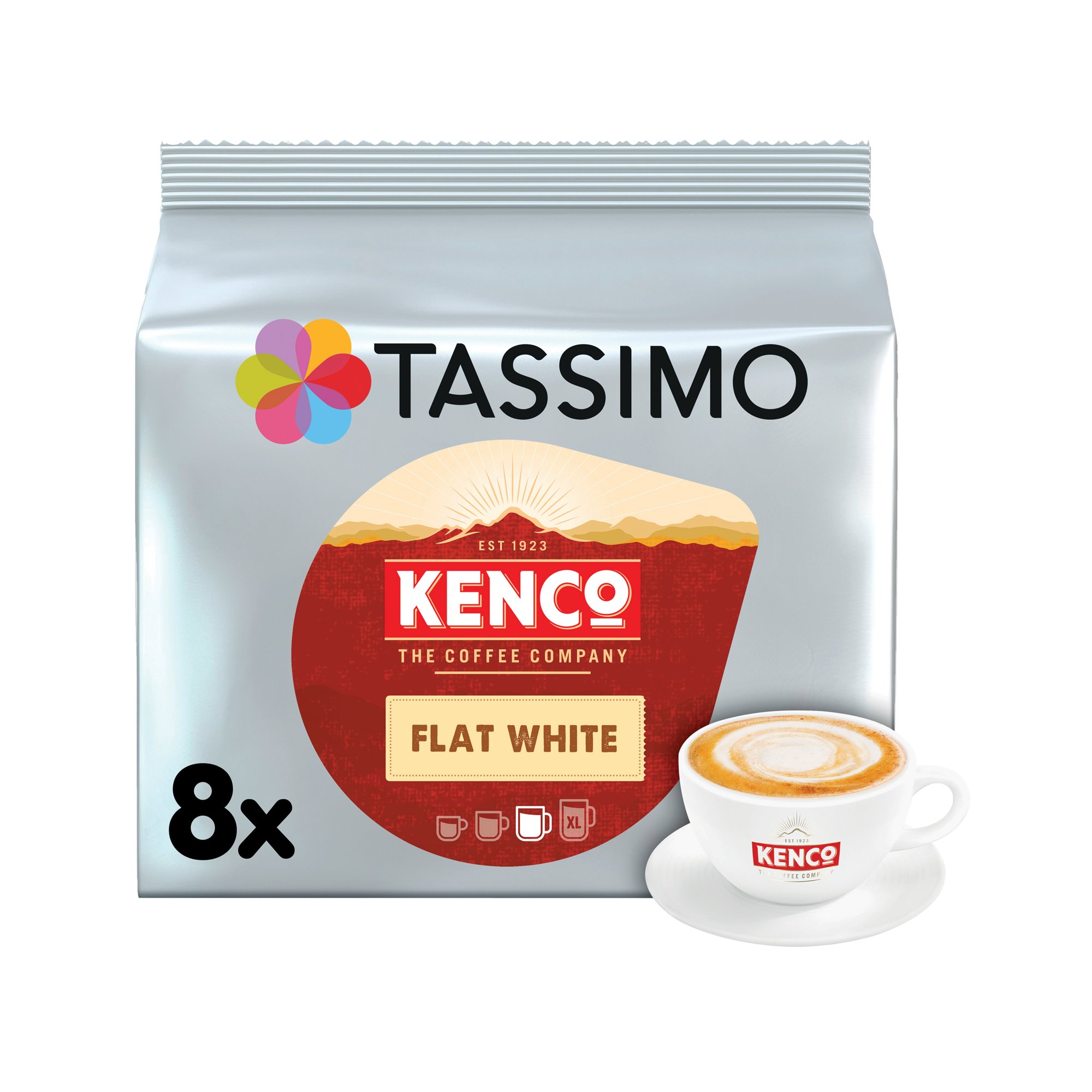 TASSIMO FLAT WHT KENCO 8X5 PODS PK40