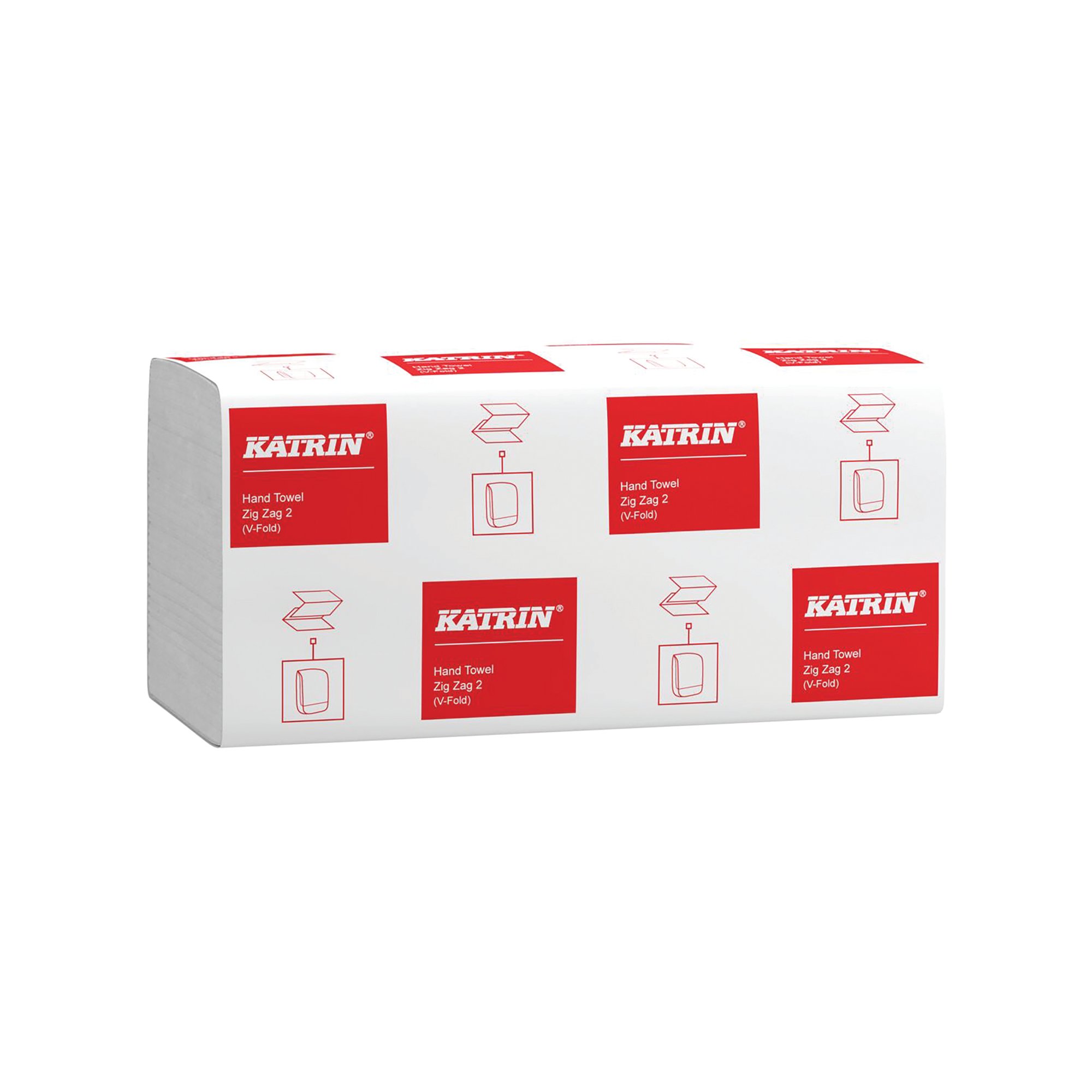 KATRIN CLASSIC ZIGZAG 2PLY WHT PK20