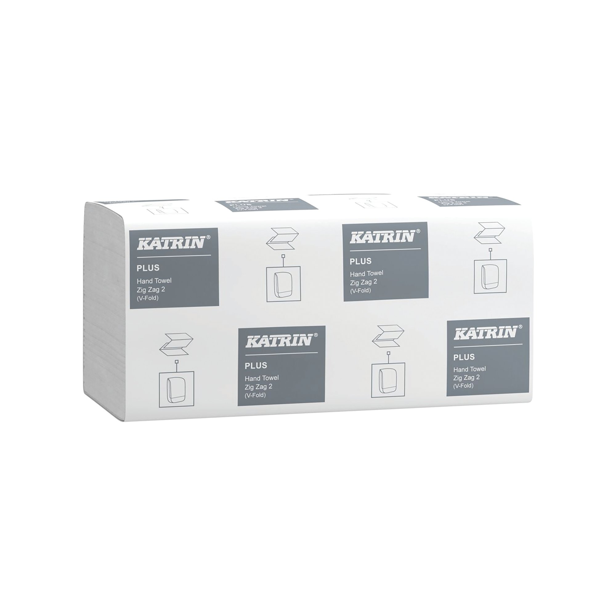 KATRIN PLUS ZIGZAG 2PLY WHT PK20