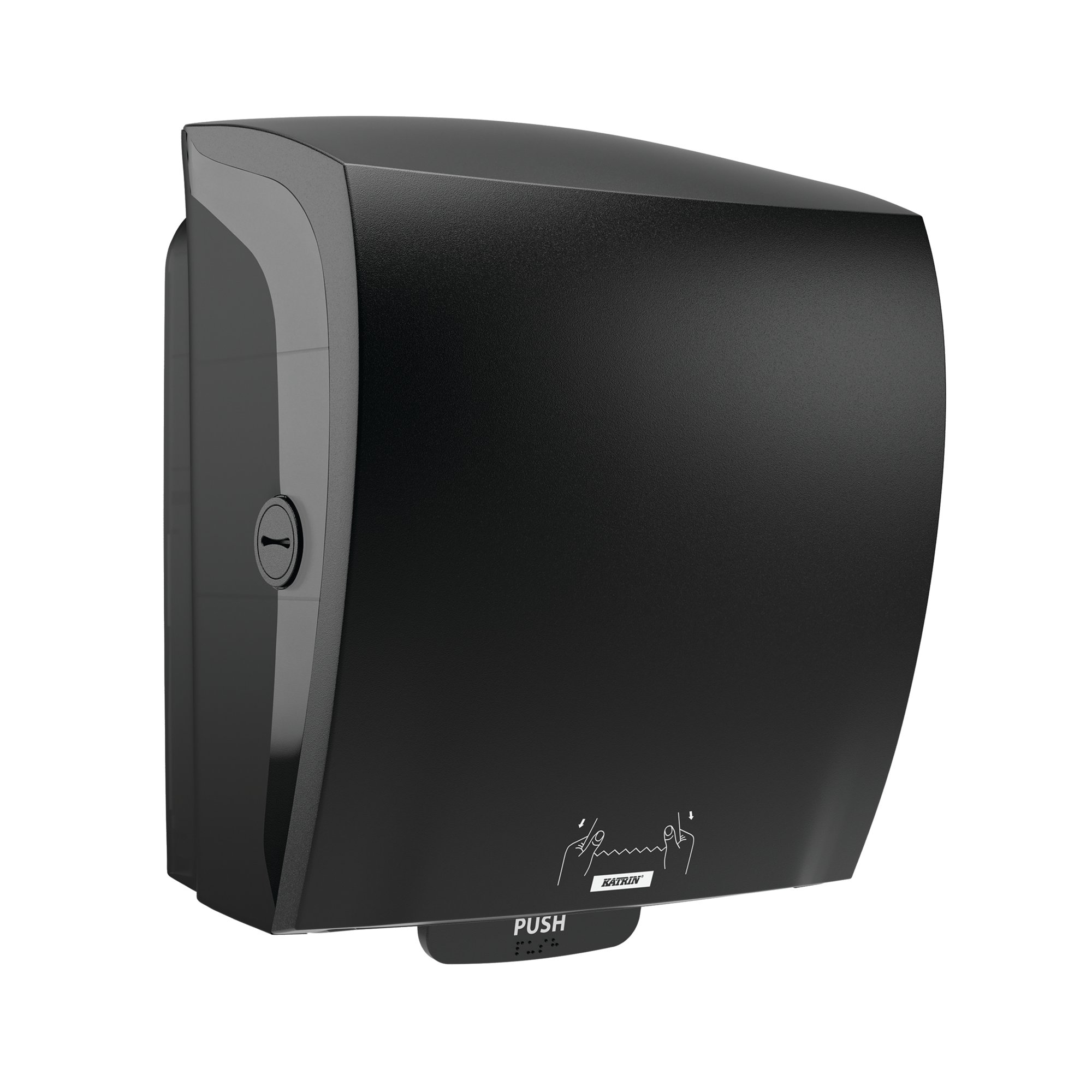 KATRIN PLASTIC TOWEL DISPENSER BLACK