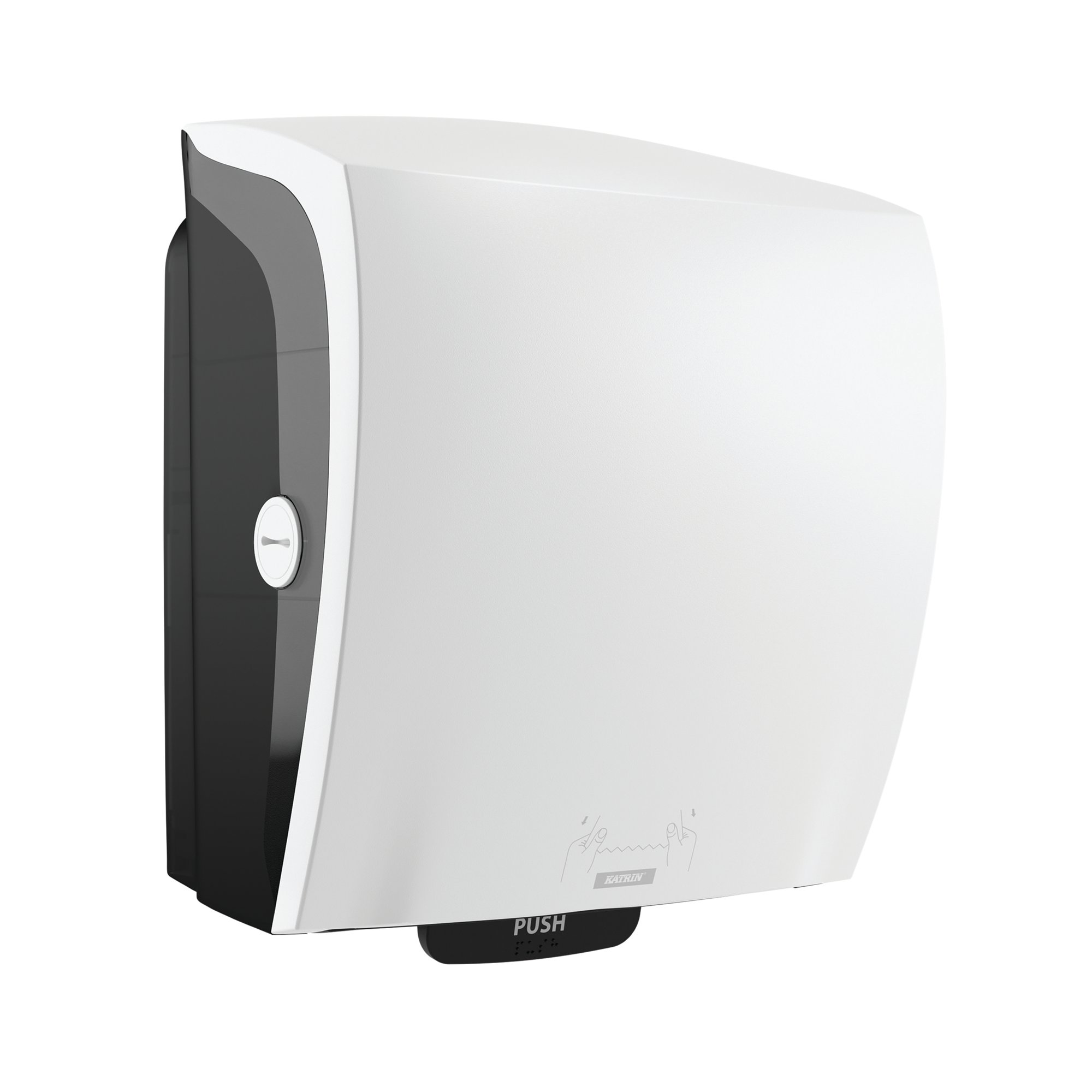 KATRIN PLASTIC TOWEL DISPENSER WHITE