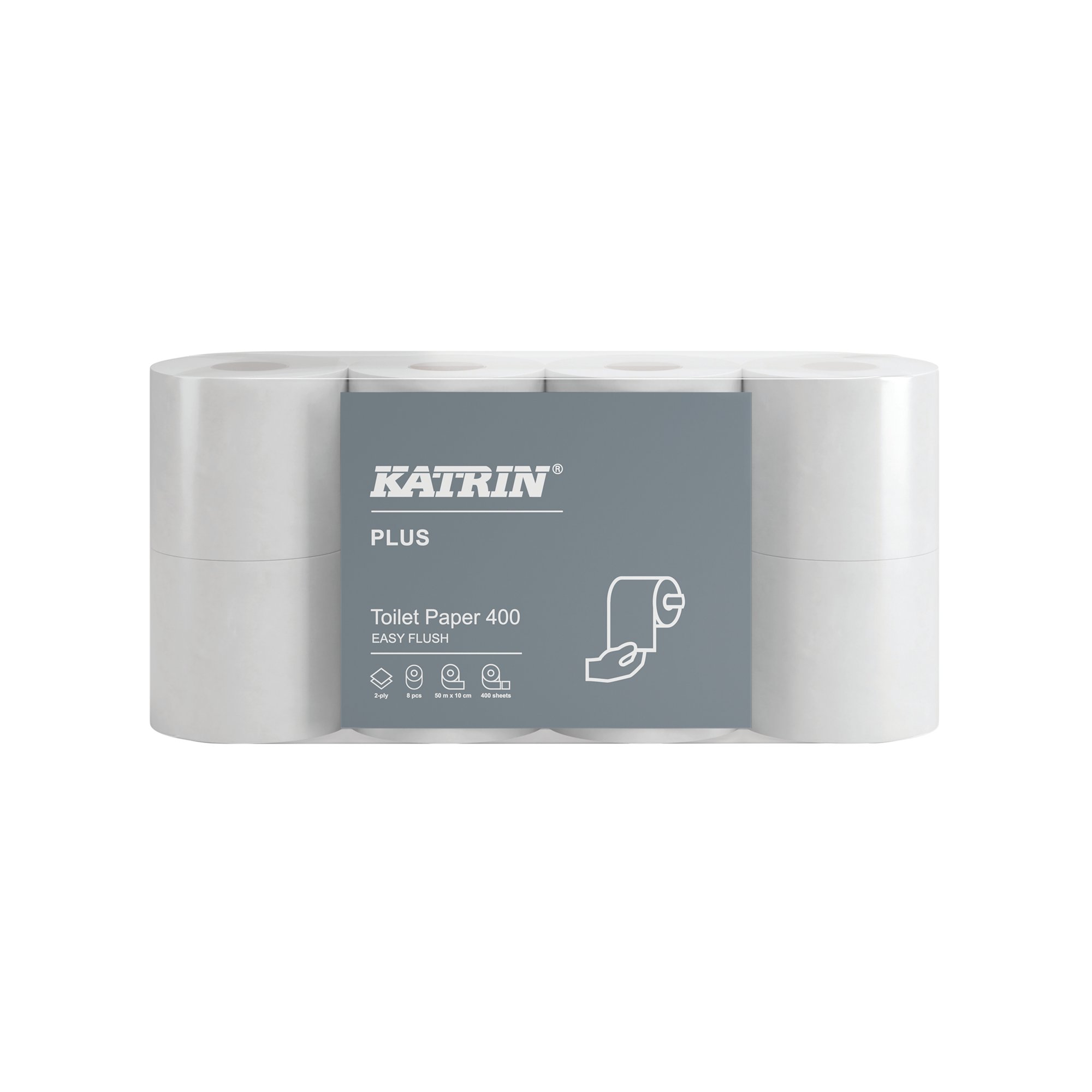 KATRIN PLUS 2-PLY TOILET PAPER PK40
