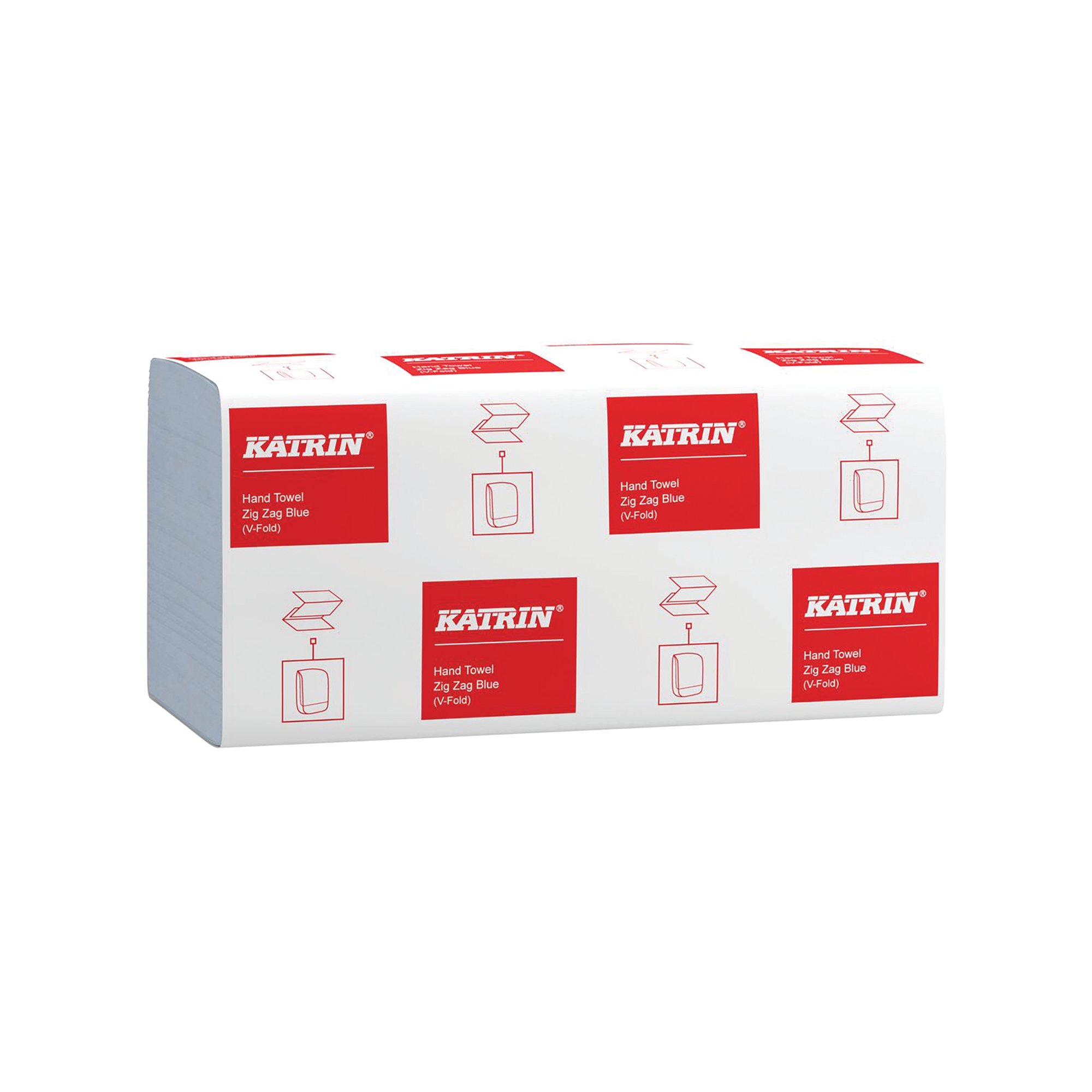 KATRIN ZIGZAG HAND TOWELS BLU PK5000