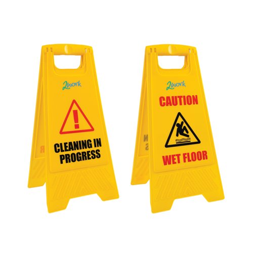 2Work Recycled Wet Floor Sign 2W10132 2Work Recycled Wet Floor Sign 2W10132