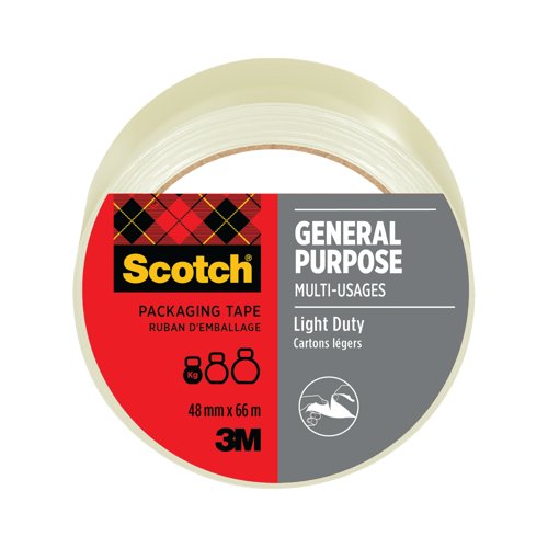 Scotch General Purpose Tape 48mm x 66m Clear 4501T6648 Scotch General Purpose Tape 48mm x 66m Clear 4501T6648