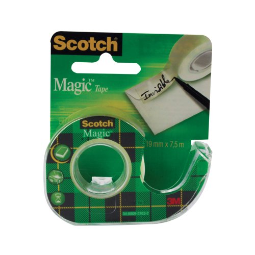 Scotch Clear Magic Tape 19mm x 7.5m (12 Pack) 81975D Scotch Clear Magic Tape 19mm x 7.5m (12 Pack) 81975D