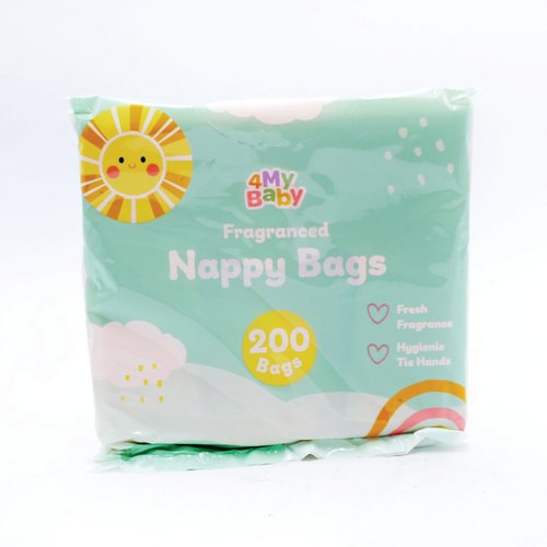 4My Baby Fragranced Nappy Bags (Pack of 200) 900341 4My Baby Fragranced Nappy Bags (Pack of 200) 900341