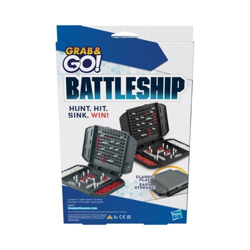 Hasbro Battleship Grab and Go Portable Game 285 F8252 Hasbro Battleship Grab and Go Portable Game 285 F8252