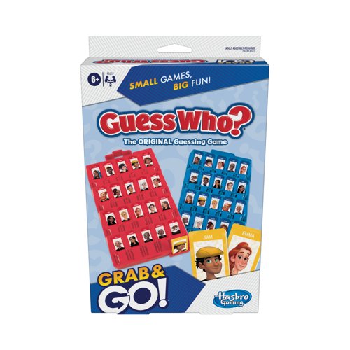 Hasbro Guess Who Grab and Go Portable Game 285 F8257 Hasbro Guess Who Grab and Go Portable Game 285 F8257
