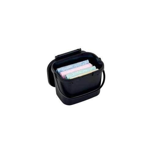 4.5 Litre Kitchen Food Waste Caddy Black 4.5 Litre Kitchen Food Waste Caddy Black