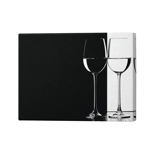 Black and White Glasses Canvas Print 20x32 Inches SC1STVCD05837M Black and White Glasses Canvas Print 20x32 Inches SC1STVCD05837M