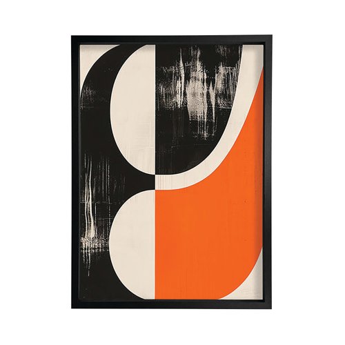 Black To Orange Shapes Framed Print A2 16x24 Inches FP1STVCDA0131A2S Black To Orange Shapes Framed Print A2 16x24 Inches FP1STVCDA0131A2S