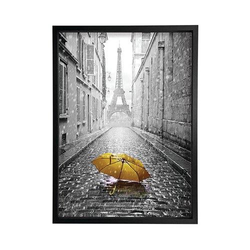 Yellow Umbrella In Paris Framed Print A2 16x24 Inches FP1STVCDA4176A2S Yellow Umbrella In Paris Framed Print A2 16x24 Inches FP1STVCDA4176A2S