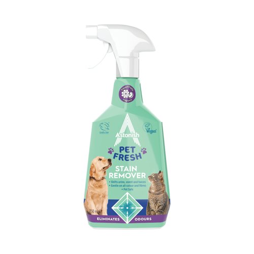 Astonish Pet Fresh Stain Remover 750ml (Pack of 12) C3450 Astonish Pet Fresh Stain Remover 750ml (Pack of 12) C3450