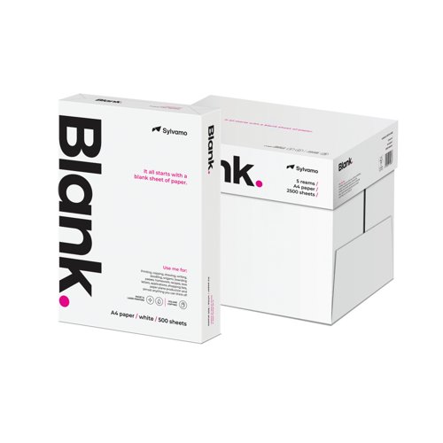Blank A4 White 70gsm Copier Paper 5 Reams 1 Box BLANK070X701DD Blank A4 White 70gsm Copier Paper 5 Reams 1 Box BLANK070X701DD