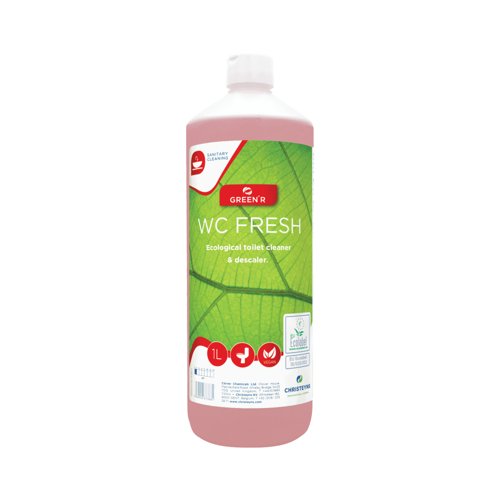 Christeyns Green'r Ecological Toilet Cleaner and Descaler 1 Litre (Pack of 12) 550G Christeyns Green'r Ecological Toilet Cleaner and Descaler 1 Litre (Pack of 12) 550G