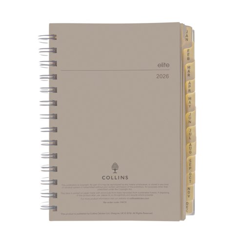 Collins Elite Compact Day Per Page Refill 2026 1140R-99.26 Collins Elite Compact Day Per Page Refill 2026 1140R-99.26