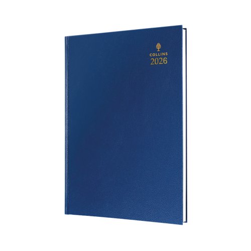 Collins A4 Desk Diary Day Per Page Blue 2026 44-60.26 Collins A4 Desk Diary Day Per Page Blue 2026 44-60.26