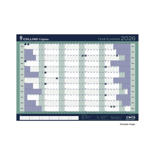 Collins Colplan A1 Year Planner 2026 CWC9-26 Collins Colplan A1 Year Planner 2026 CWC9-26