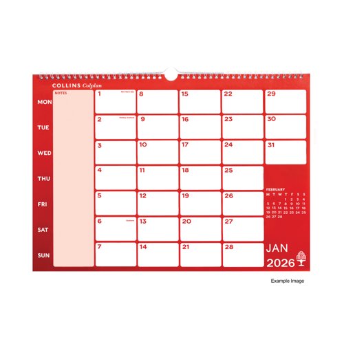 Collins Memo Calendar A3 2026 CMC-26 Collins Memo Calendar A3 2026 CMC-26