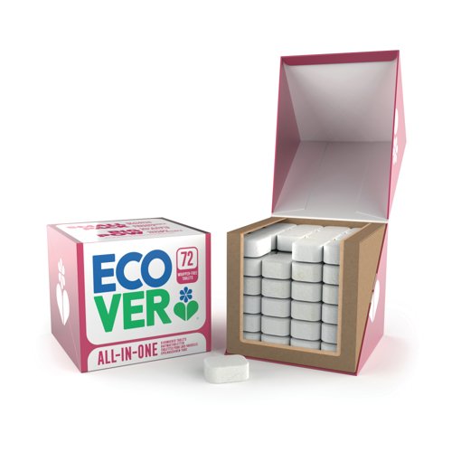 Ecover All In One Dishwasher Tablets Lemon + Mandarin (Pack of 72) 1002155 Ecover All In One Dishwasher Tablets Lemon + Mandarin (Pack of 72) 1002155