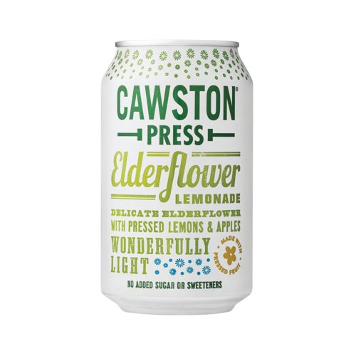 Cawston Press Elderflower Lemonade Soft Drink 330ml Can (Pack of 24) CANS103 Cawston Press Elderflower Lemonade Soft Drink 330ml Can (Pack of 24) CANS103