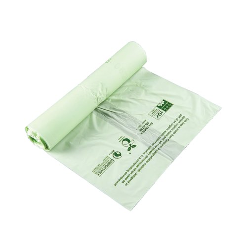 Compostable Food Waste Liner 140L 20 Rollsx10 (Pack of 200) CW140C0 Compostable Food Waste Liner 140L 20 Rollsx10 (Pack of 200) CW140C0