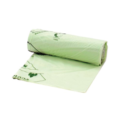 Compostable Food Waste Liner 80L Green 15 Rollsx20 (Pack of 300) 23581/C3 Compostable Food Waste Liner 80L Green 15 Rollsx20 (Pack of 300) 23581/C3