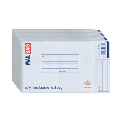 County Stationery Poly Bubble Envelopes Small 170x260mm (Pack of 10) C271 County Stationery Poly Bubble Envelopes Small 170x260mm (Pack of 10) C271