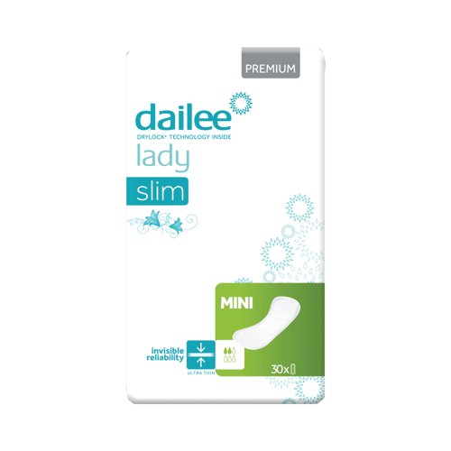 Dailee Lady Premium Slim Mini Incontinence Pads (Pack of 30) I0300188 Dailee Lady Premium Slim Mini Incontinence Pads (Pack of 30) I0300188