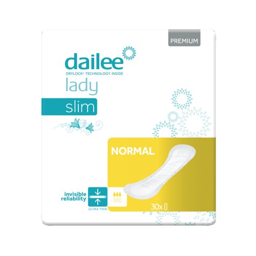 Dailee Lady Premium Slim Normal Incontinence Pads (Pack of 30) I0300189 Dailee Lady Premium Slim Normal Incontinence Pads (Pack of 30) I0300189