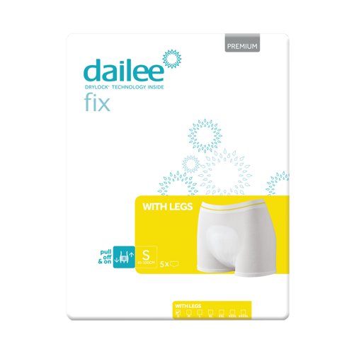 Dailee Fix Premium Fixation Pants with Legs Small (Pack of 5) I0900025 Dailee Fix Premium Fixation Pants with Legs Small (Pack of 5) I0900025