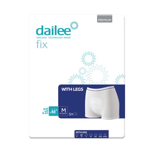 Dailee Fix Premium Fixation Pants with Legs Medium (Pack of 5) I0900026 Dailee Fix Premium Fixation Pants with Legs Medium (Pack of 5) I0900026