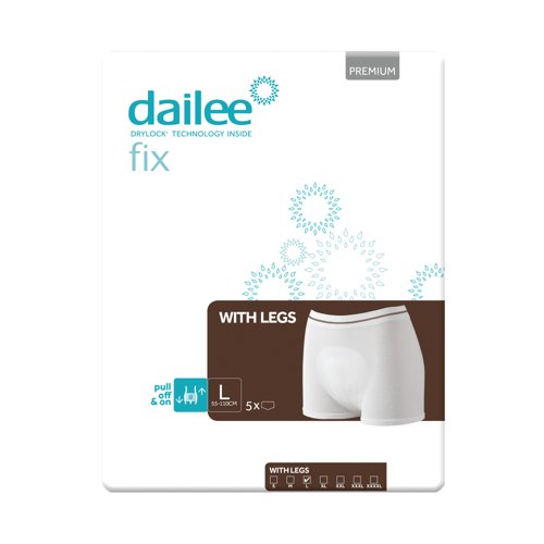 Dailee Fix Premium Fixation Pants with Legs Large (Pack of 5) I0900027 Dailee Fix Premium Fixation Pants with Legs Large (Pack of 5) I0900027