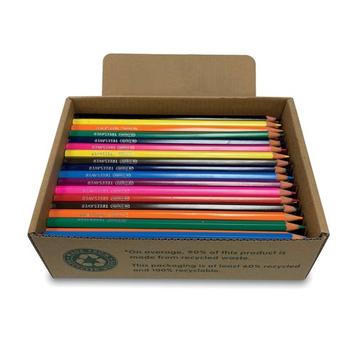 ReCreate Treesaver Recycled Colouring Pencils (Pack of 144) TREE144COL ReCreate Treesaver Recycled Colouring Pencils (Pack of 144) TREE144COL