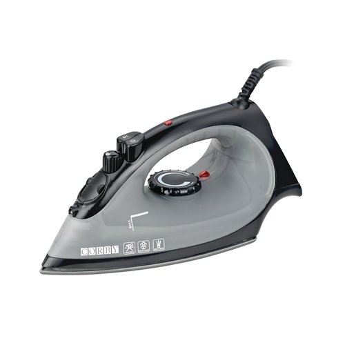 Sherwood 1200W Steam Iron with Fitted Plug Black 2556 Sherwood 1200W Steam Iron with Fitted Plug Black 2556
