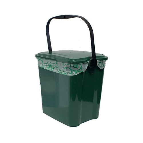Kitchen Waste Caddy Bin Recyclable Polypropylene 10 Litre Moss Green GDURBA10KC Kitchen Waste Caddy Bin Recyclable Polypropylene 10 Litre Moss Green GDURBA10KC
