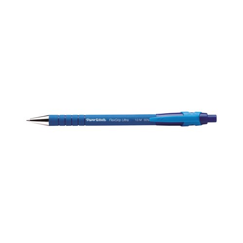 PaperMate Flexgrip Ultra Retractable Ballpoint Pen Medium Blue (Pack of 12) S0190433 PaperMate Flexgrip Ultra Retractable Ballpoint Pen Medium Blue (Pack of 12) S0190433