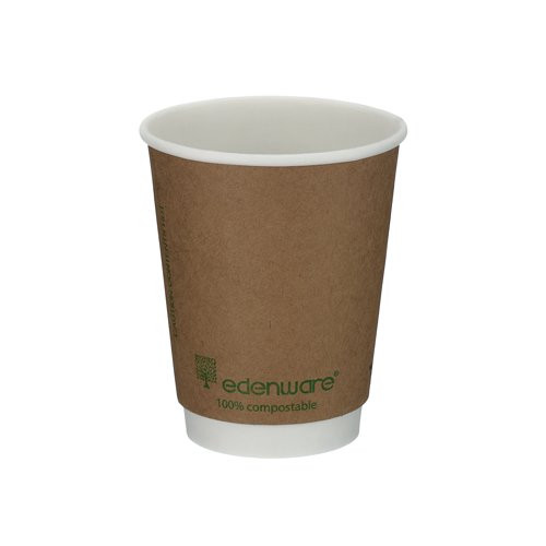 Go-Pak Double Wall Coffee Cup 8oz PLA Lined 20x25 Kraft (Pack of 500) B04012EU Go-Pak Double Wall Coffee Cup 8oz PLA Lined 20x25 Kraft (Pack of 500) B04012EU