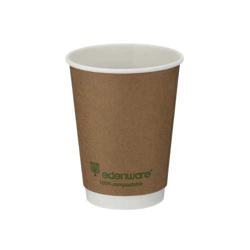 Go-Pak Double Wall Coffee Cup 12oz PLA Lined 20x25 Kraft (Pack of 500) B04013EU Go-Pak Double Wall Coffee Cup 12oz PLA Lined 20x25 Kraft (Pack of 500) B04013EU