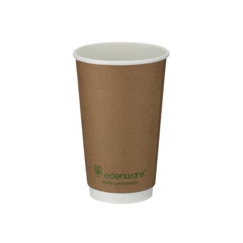 Go-Pak Double Wall Coffee Cup 16oz PLA Lined 20x25 Kraft (Pack of 500) B04014EU Go-Pak Double Wall Coffee Cup 16oz PLA Lined 20x25 Kraft (Pack of 500) B04014EU