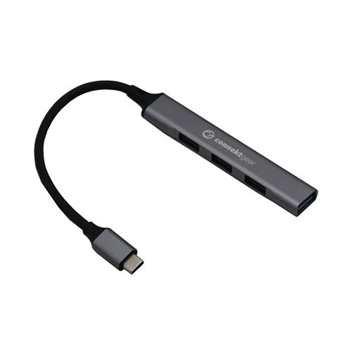 Connekt Gear 4 Port USB C Hub to 1 x USB 3.0 A and 3 x USB 2.0 A Metal Case 25-0065 Connekt Gear 4 Port USB C Hub to 1 x USB 3.0 A and 3 x USB 2.0 A Metal Case 25-0065
