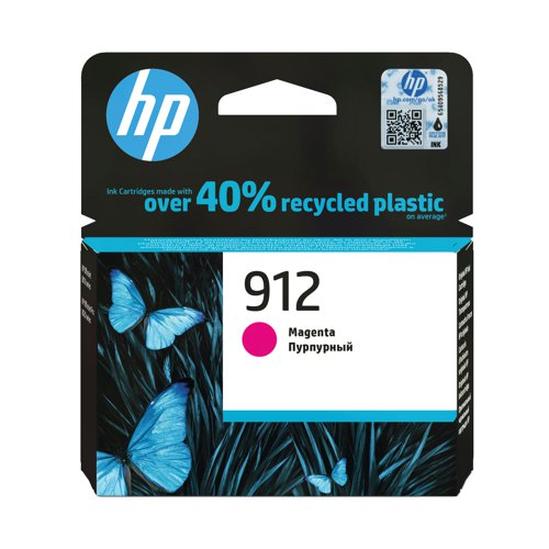 HP 912 Original Ink Cartridge 2.93-ml Magenta 3YL78AE HP 912 Original Ink Cartridge 2.93-ml Magenta 3YL78AE