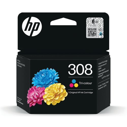 HP 308 Original Ink Cartridge Tri-color 7FP20UE HP 308 Original Ink Cartridge Tri-color 7FP20UE